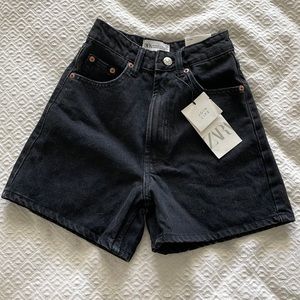 ZARA Black Jean Shorts